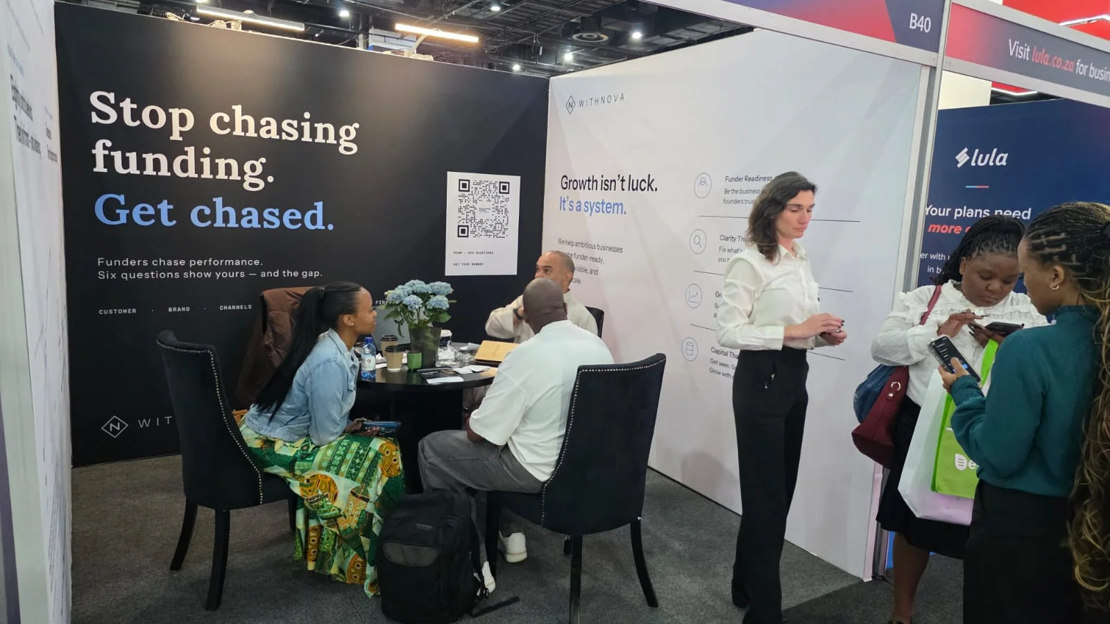 WithNova team in business conversations at the NSBC expo